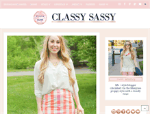 Tablet Screenshot of classysassyblog.com